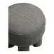 Pouf >Canberra< in anthrazitgrau (Holzkohle), Polyester - 43x43x43cm (BxHxT)