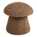 Pouf >Enna< in Braun, Polyester - 45x45x45cm (BxHxT)