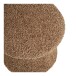 Pouf >Enna< in Braun, Polyester - 45x45x45cm (BxHxT)
