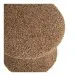 Pouf >Enna< in Braun, Polyester - 45x45x45cm (BxHxT)