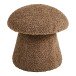 Pouf >Enna< in Braun, Polyester - 45x45x45cm (BxHxT)