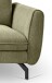 Ecksofa >Toronto< in grün, Webstoff - 259x87x165cm (BxHxT)