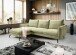 Ecksofa >Toronto< in grün, Webstoff - 259x87x165cm (BxHxT)