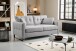 2-Sitzer >Hera< in hellgrau, Flachgewebe - 175x92x94cm (BxHxT)