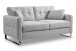2-Sitzer >Hera< in hellgrau, Flachgewebe - 175x92x94cm (BxHxT)