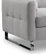 2-Sitzer >Hera< in hellgrau, Flachgewebe - 175x92x94cm (BxHxT)