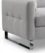 2-Sitzer >Hera< in hellgrau, Flachgewebe - 175x92x94cm (BxHxT)