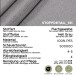 2-Sitzer >Hera< in hellgrau, Flachgewebe - 175x92x94cm (BxHxT)