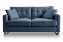 2-Sitzer >Hera< in dunkelblau, Flachgewebe - 175x92x94cm (BxHxT)