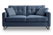2-Sitzer >Hera< in dunkelblau, Flachgewebe - 175x92x94cm (BxHxT)