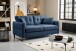 2-Sitzer >Hera< in dunkelblau, Flachgewebe - 175x92x94cm (BxHxT)