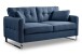 2-Sitzer >Hera< in dunkelblau, Flachgewebe - 175x92x94cm (BxHxT)