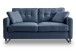 2-Sitzer >Hera< in dunkelblau, Flachgewebe - 175x92x94cm (BxHxT)