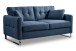 2-Sitzer >Hera< in dunkelblau, Flachgewebe - 175x92x94cm (BxHxT)