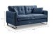 2-Sitzer >Hera< in dunkelblau, Flachgewebe - 175x92x94cm (BxHxT)