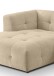 Ecksofa >Tenso< in beige, Webstoff - 292x72x161cm (BxHxT)