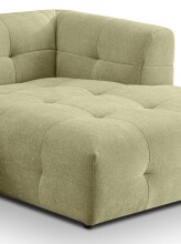 Ecksofa >Tenso< in grün, Webstoff - 292x72x161cm (BxHxT)