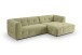 Ecksofa >Tenso< in grün, Webstoff - 292x72x161cm (BxHxT)