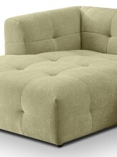 Ecksofa >Tenso< in grün, Webstoff - 292x72x161cm (BxHxT)