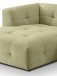 Ecksofa >Tenso< in grün, Webstoff - 292x72x161cm (BxHxT)