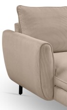 Ecksofa >Toronto< in beige, Kleincord - 202x87x361cm (BxHxT)