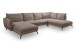 Ecksofa >Toronto< in braun-beige, Kleincord - 361x87x202cm (BxHxT)
