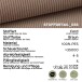 Ecksofa >Toronto< in braun-beige, Kleincord - 361x87x202cm (BxHxT)