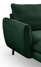 Ecksofa >Toronto< in smaragdgrün, Kleincord - 361x87x202cm (BxHxT)