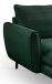 Ecksofa >Toronto< in smaragdgrün, Kleincord - 361x87x202cm (BxHxT)
