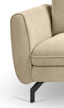 Ecksofa >Toronto< in beige, Webstoff - 259x87x165cm (BxHxT)