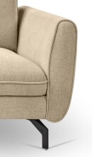 Ecksofa >Toronto< in beige, Webstoff - 259x87x165cm (BxHxT)