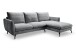 Ecksofa >Toronto< in grau, Webstoff - 259x87x165cm (BxHxT)