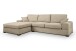 Ecksofa >Veda< in beige, Strukturstoff - 308x90x186cm (BxHxT)