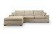 Ecksofa >Veda< in beige, Strukturstoff - 308x90x186cm (BxHxT)