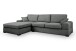 Ecksofa >Veda< in grau, Strukturstoff - 308x90x186cm (BxHxT)