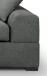 Ecksofa >Veda< in grau, Strukturstoff - 308x90x186cm (BxHxT)
