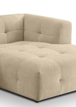 Ecksofa >Tenso< in beige, Webstoff - 292x72x161cm (BxHxT)