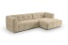 Ecksofa >Tenso< in beige, Webstoff - 292x72x161cm (BxHxT)