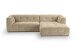 Ecksofa >Tenso< in beige, Webstoff - 292x72x161cm (BxHxT)