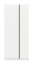 Kleiderschrank >Oakland< in Weiß - 80x183x53cm (BxHxT)