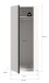 Kleiderschrank >Oakland< in Weiß - 80x183x53cm (BxHxT)