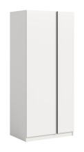 Kleiderschrank >Oakland< in Weiß - 80x183x53cm (BxHxT)