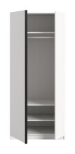 Kleiderschrank >Oakland< in Weiß - 80x183x53cm (BxHxT)