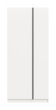 Kleiderschrank >Oakland< in Weiß - 80x183x53cm (BxHxT)