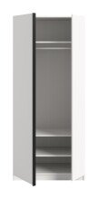 Kleiderschrank >Oakland< in Weiß - 80x183x53cm (BxHxT)