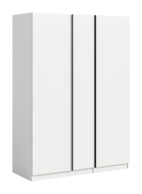 Kleiderschrank >Oakland< in Weiß - 130x183x53cm (BxHxT)