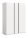 Kleiderschrank >Oakland< in Weiß - 130x183x53cm (BxHxT)