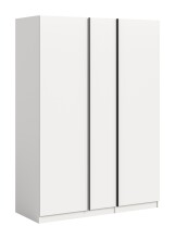 Kleiderschrank >Oakland< in Weiß - 130x183x53cm (BxHxT)