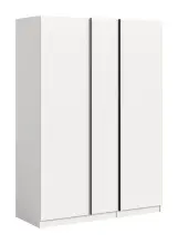 Kleiderschrank >Oakland< in Weiß - 130x183x53cm (BxHxT)