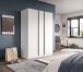 Kleiderschrank >Oakland< in Weiß - 130x183x53cm (BxHxT)